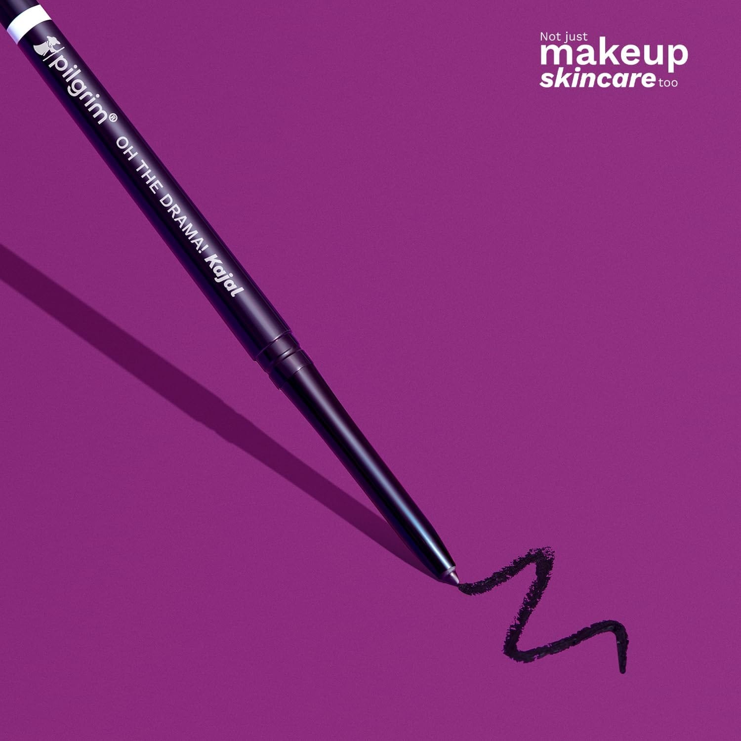 Pilgrim Black Mischief Kajal Smudge & Waterproof Single Stroke Matte Finish Pencil Lasts Up To 12Hrs - image 4