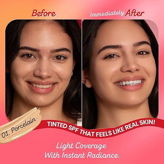 Dot & Key Strawberry Dew Radiant Tinted Sunscreen SPF 50+ PA++++ (Shades 03 Sand) – Broad Spectrum UV Protection | 50ml - image 3