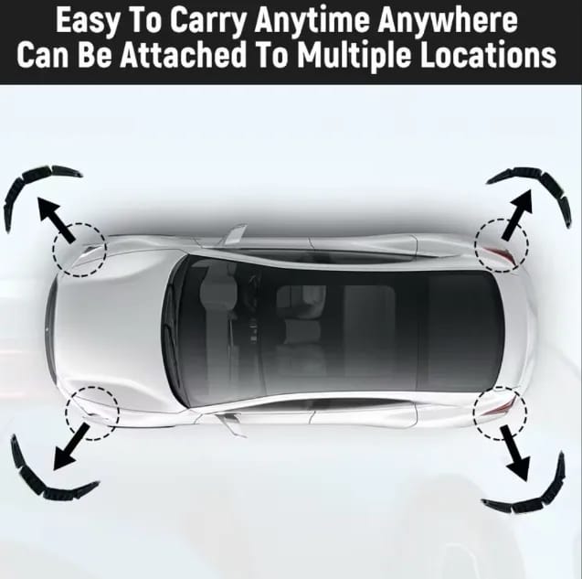 Universal 3d Carbon Bumper Protector (Set Of 4pcs) - image 4