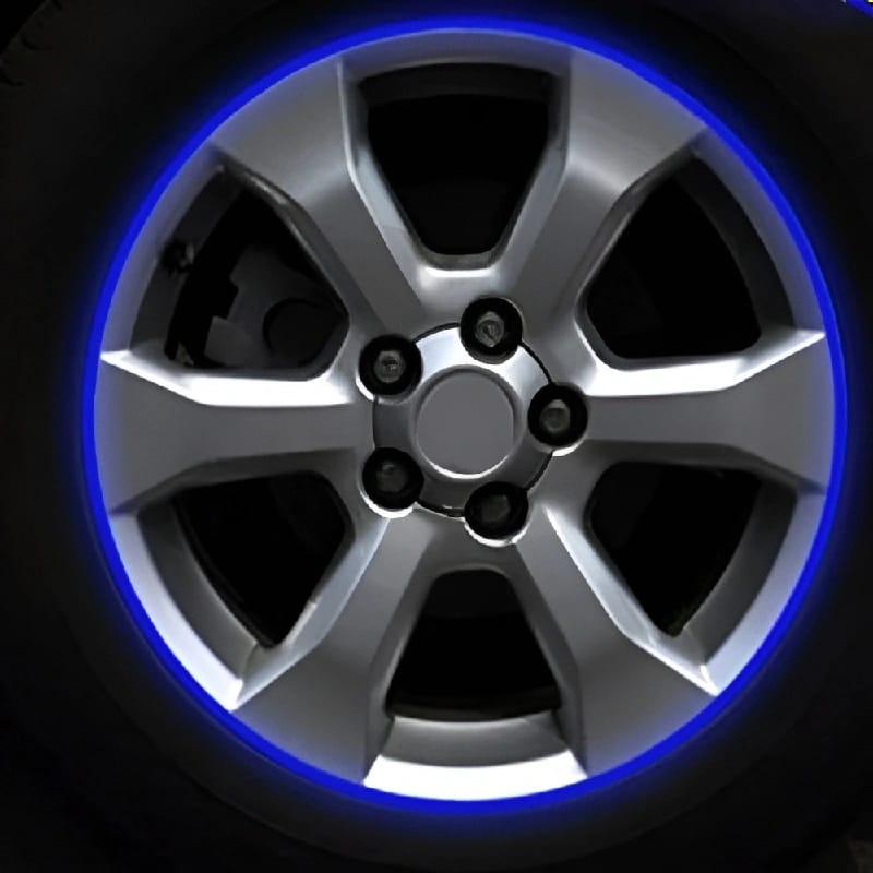 Reflective Wheel Stickers For Cars And Bikes (Blue) - image 2