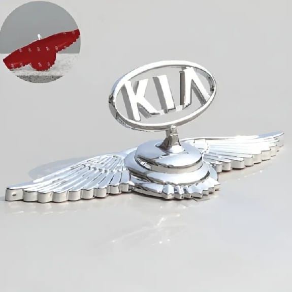 Kia Bonnet Logo With Wings For All Kia Cars - image 3