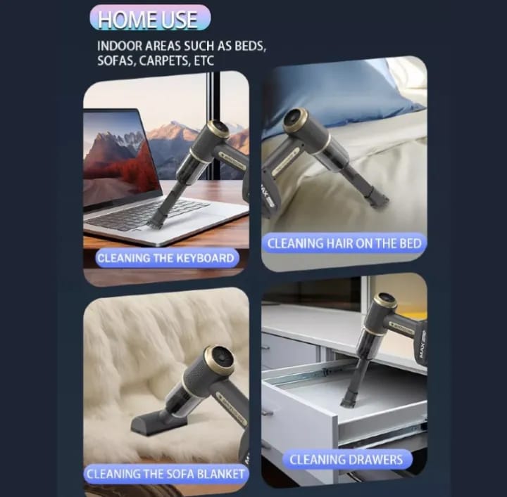 Car Powerful Vacuum Cleaner With Strong Suction Power And Blower 2 In 1 - image 4