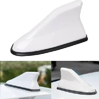 Shark Fin Antenna Radio Signal Universal - White - image 2