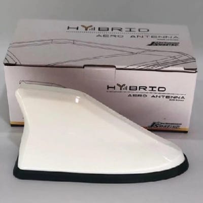 Shark Fin Antenna Radio Signal Universal - White - image 1