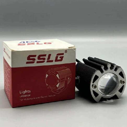 Original Big Lens Metal Fog Light With 3 Color Mode (White / Yellow / Double) With Parking Light - image 1