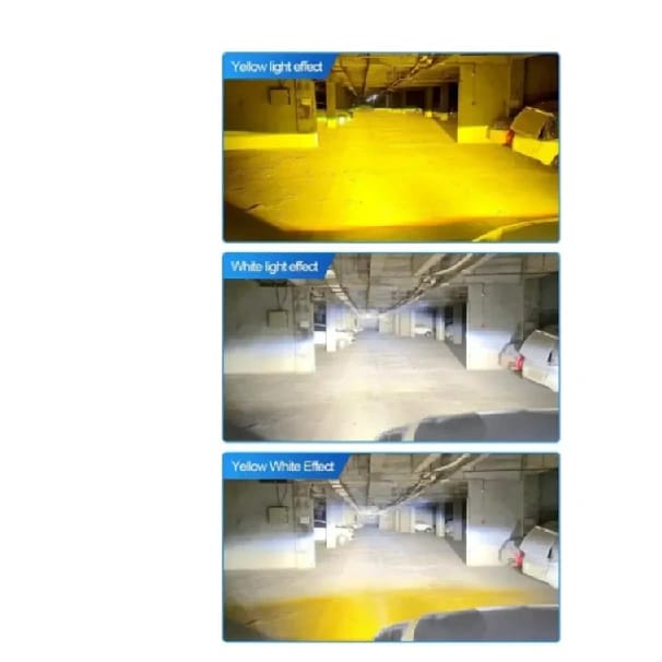 8 Projector Lens Led Auxiliary Fog Light With 3 Color Mode (White / Yellow / Flasher) - image 4