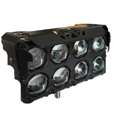 8 Projector Lens Led Auxiliary Fog Light With 3 Color Mode (White / Yellow / Flasher) - image 3
