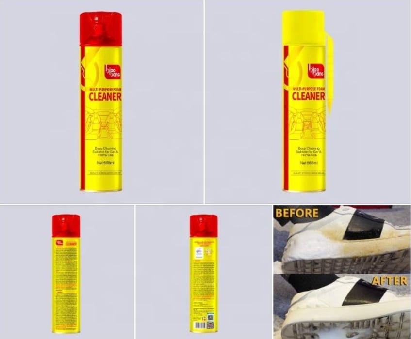 Multi-Purpose Foam Cleaner 668ML – Deep Cleaning Suitable For Car & Home Use - Biaobang - image 2