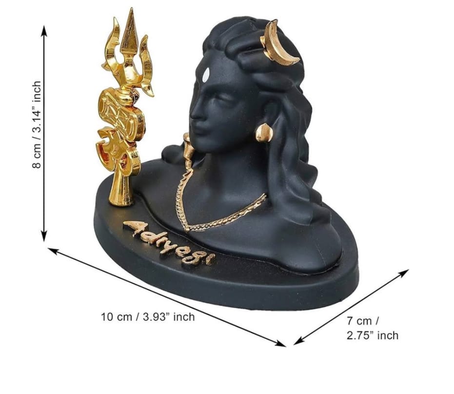 Adiyogi Shiva Statue With Trishul For Car Dashboard And Home Decor - image 4