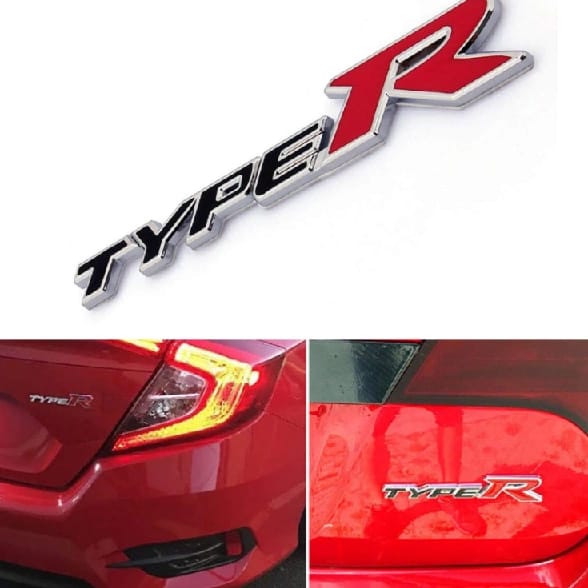 Type R Logo Car Emblem Premium 3D Racing Sport Badge Sticker - image 3