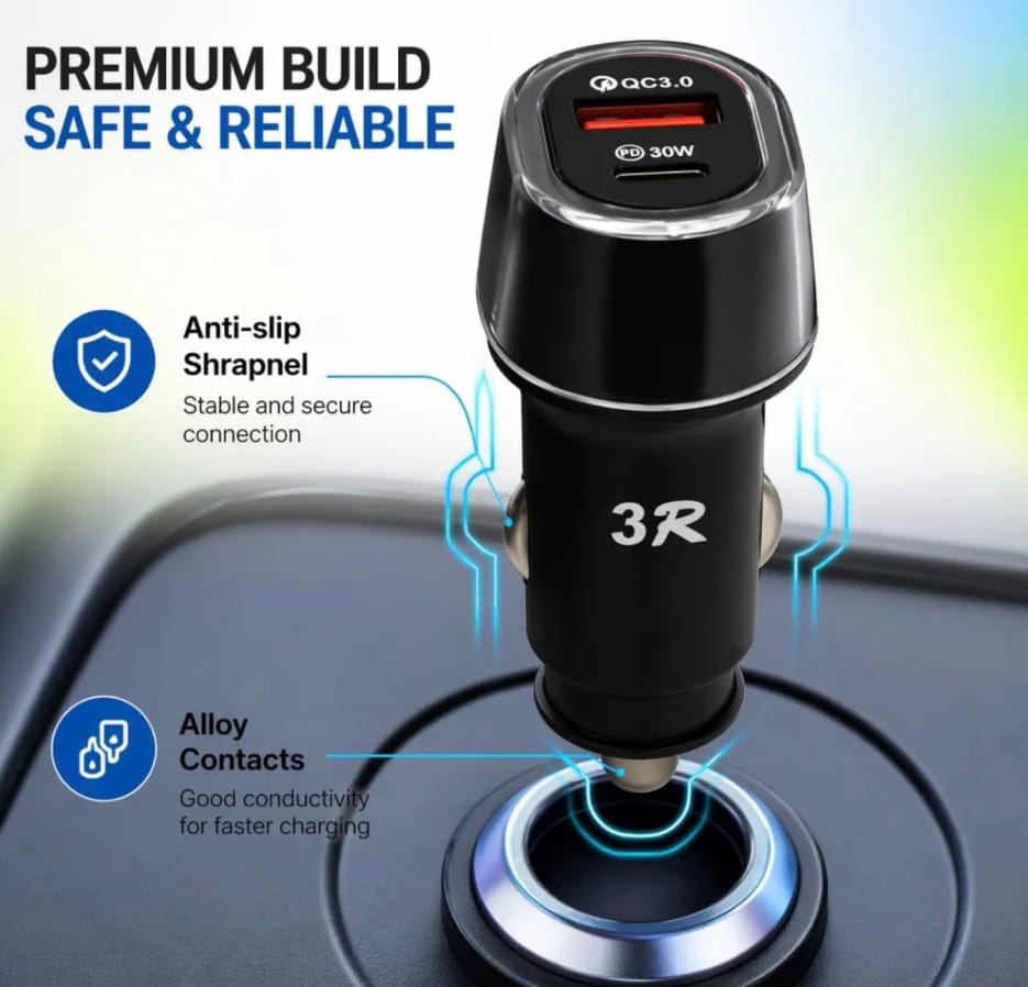 3R Fast Car Charger (Dual Port) - image 2