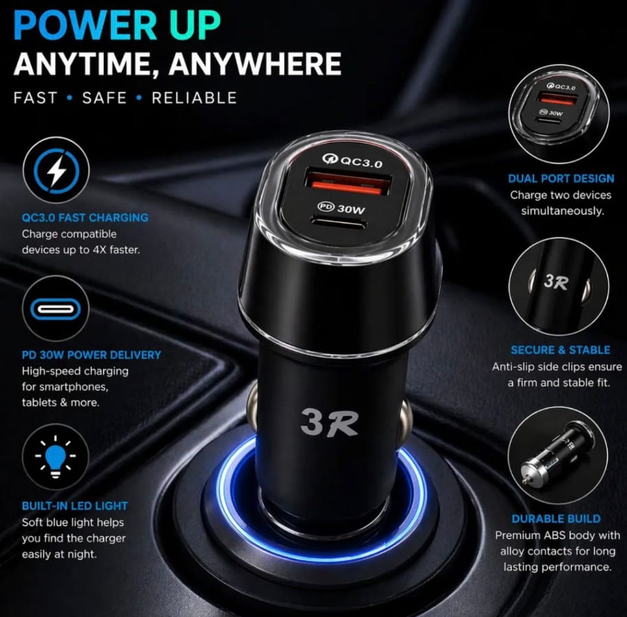 3R Fast Car Charger (Dual Port) - image 1