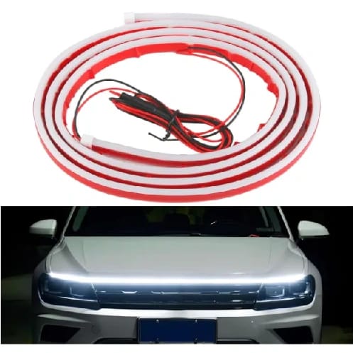 Car LED Hood Light Strip 1.5M 12V Front Bonnet Daytime Running Lights For Cars Trucks SUVs - image 1