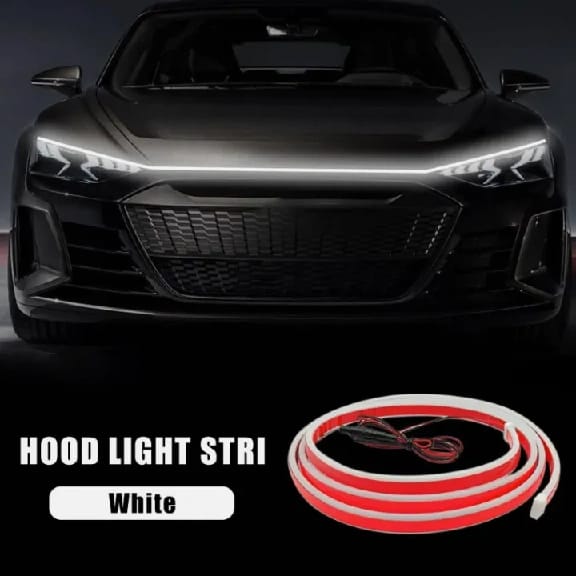 Car LED Hood Light Strip 1.5M 12V Front Bonnet Daytime Running Lights For Cars Trucks SUVs - image 5