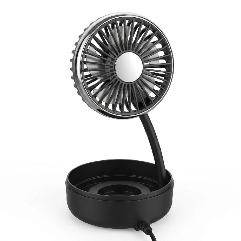 Car Single Head Fan, For Dashboard, Electric Single Head Car Cooling Air Fan, Low Noise, Powerful Single Car Fan