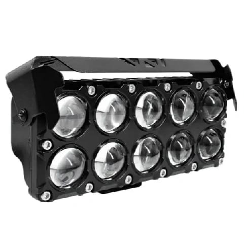 10 Projector Lens Led Auxiliary Fog Light With 3 Color Mode (White / Yellow / Flasher) - image 1