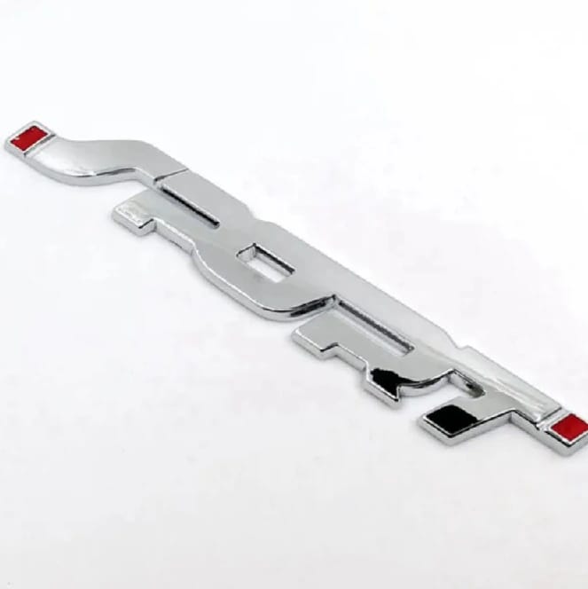 Sport Word Letter Logo Emblem Badge Decal Sticker (Chrome) - image 1