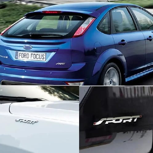 Sport Word Letter Logo Emblem Badge Decal Sticker (Chrome) - image 3