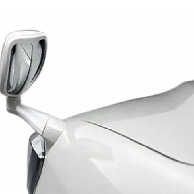 Car Bonnet Mirror Color: White - image 1