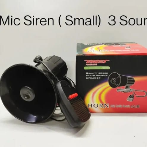 Seven Tone Alarm Horn Siren Speaker With Mic For Vehicle - image 1