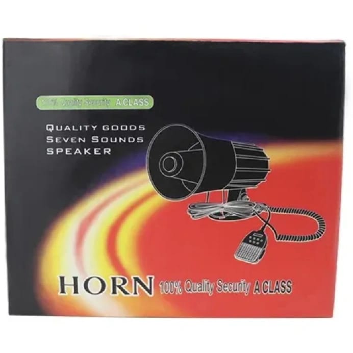 Seven Tone Alarm Horn Siren Speaker With Mic For Vehicle - image 2