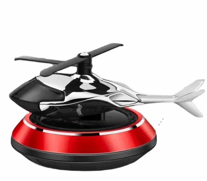 Helicopter Solar Car Air Freshener For Car Dashboard With Pleasant Fragrance - image 3