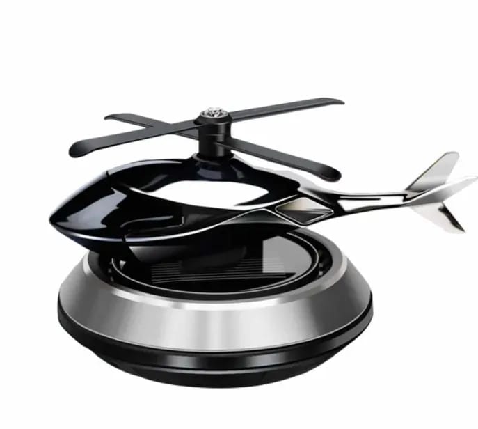 Helicopter Solar Car Air Freshener For Car Dashboard With Pleasant Fragrance - image 2