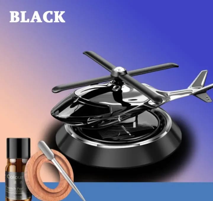 Helicopter Solar Car Air Freshener For Car Dashboard With Pleasant Fragrance - image 5