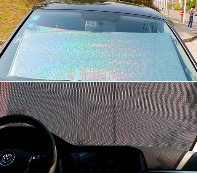 Car Window Sun Shade, Retractable Car Roller Shades, Sun Shades For Car Windows With Suction Cups (50x125cm) - image 2