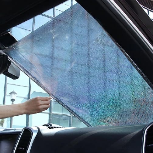 Car Window Sun Shade, Retractable Car Roller Shades, Sun Shades For Car Windows With Suction Cups (50x125cm) - image 1