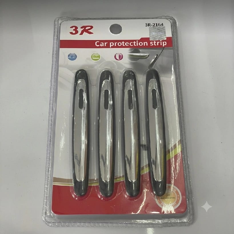 3R Premium Black Chrome Door Guard For Car
