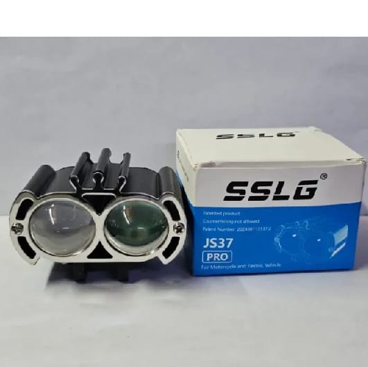 Aluminium Body SSLG 2 Projector Lens Powerful LED Fog Light With 3 Color Mode (White / Yellow / Flasher) - image 1