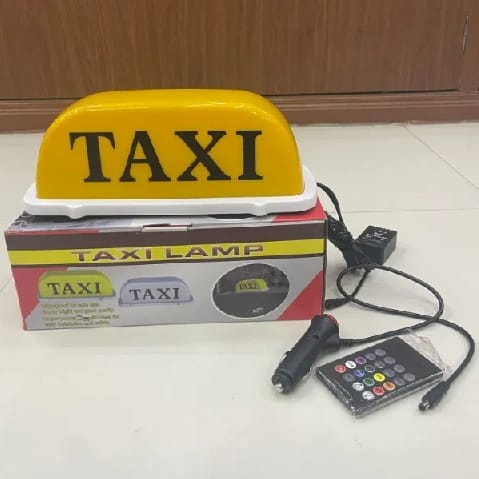 Taxi Roof LED Light Waterproof & Lighter Power Cords 12V With Multicolor - image 3