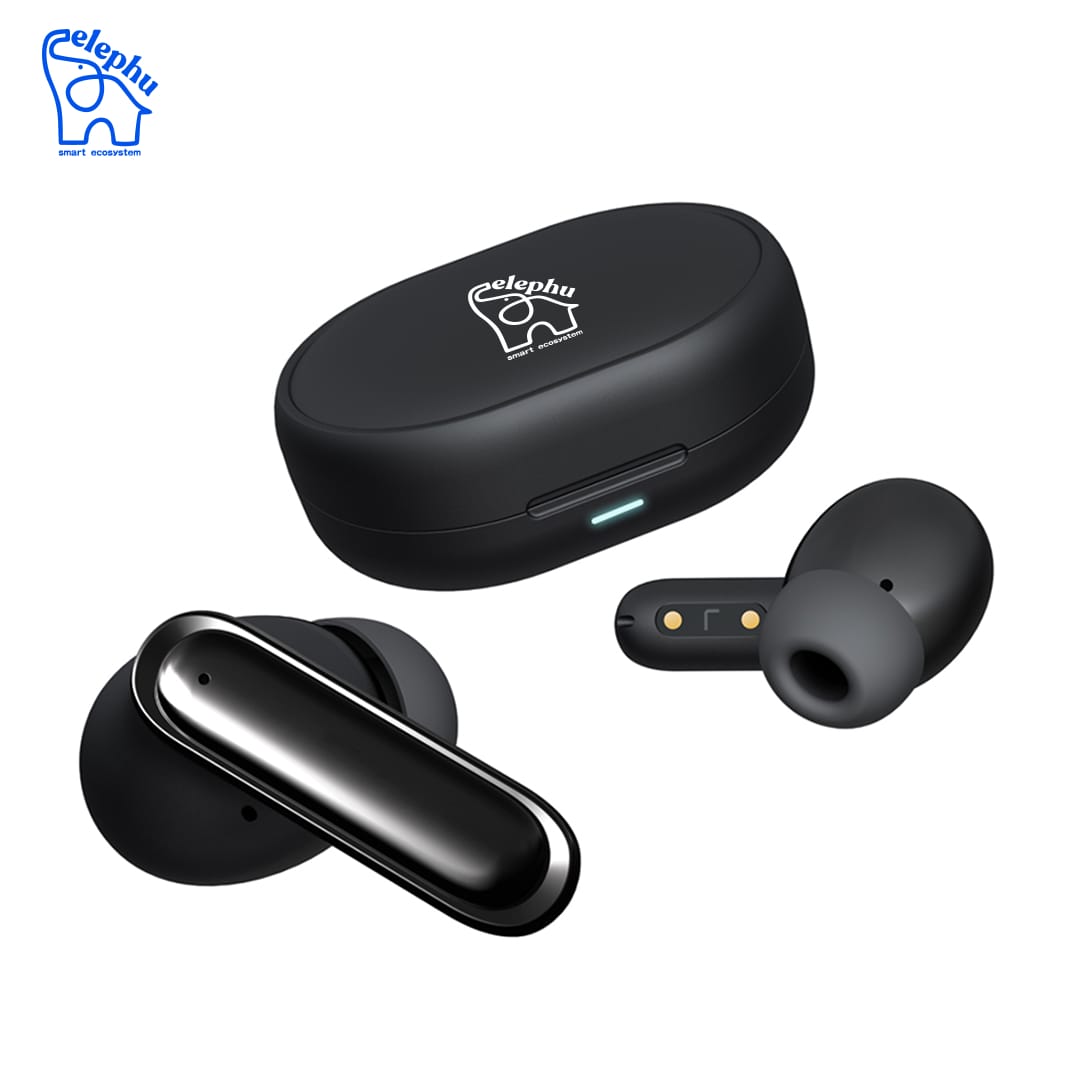 Elephu Rizz 3012 Earbuds | 50 Hours Playback | Rapid Charging | Environmental Noise Cancellation| 4 Mics| Dual Pairing| Game Mode| Rapid Charge | 1 Year Warranty | Stereo Audio | IPX4 Sweat And Splash Resistant - image 1