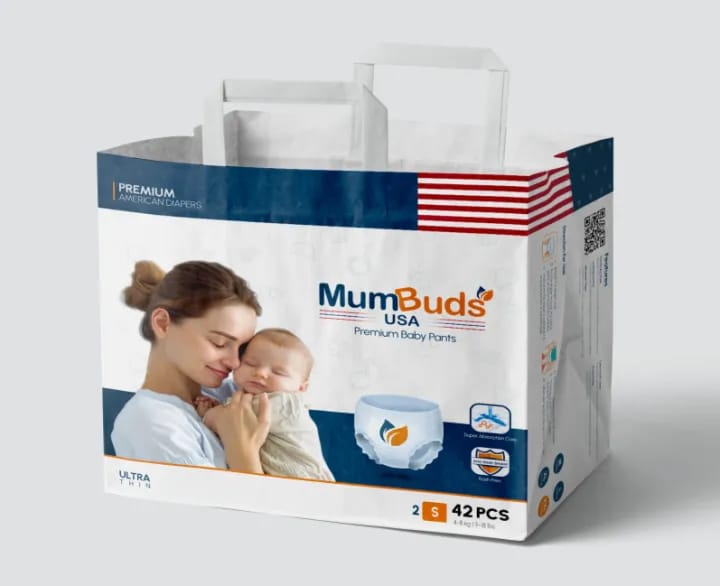 MumBuds USA Ultrathin Baby Diapers Small (4–8kg) - Pack Of 42 - image 1