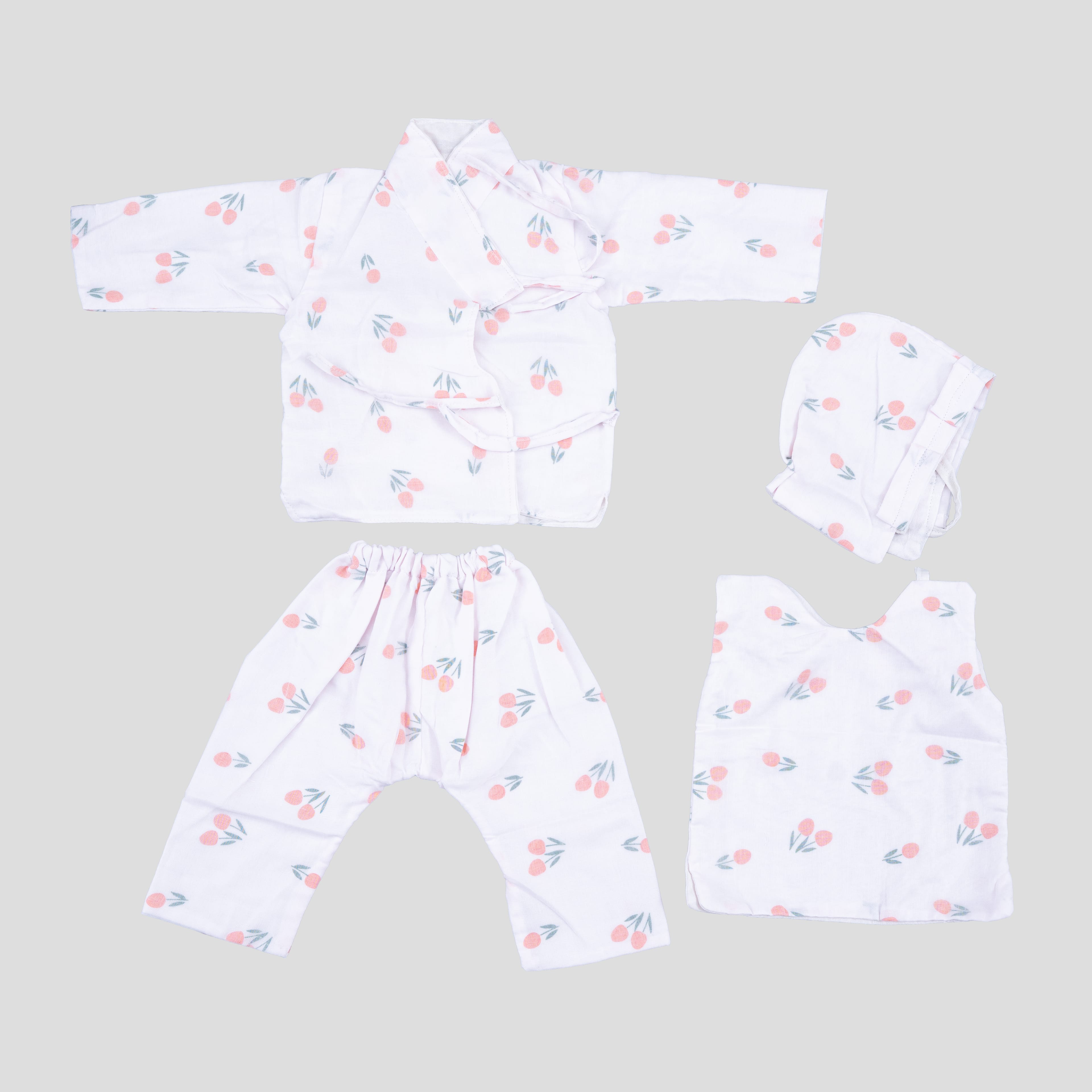 Chhunumunukids Matching Muslin Maternity Gown And Baby Bhoto Set - image 2