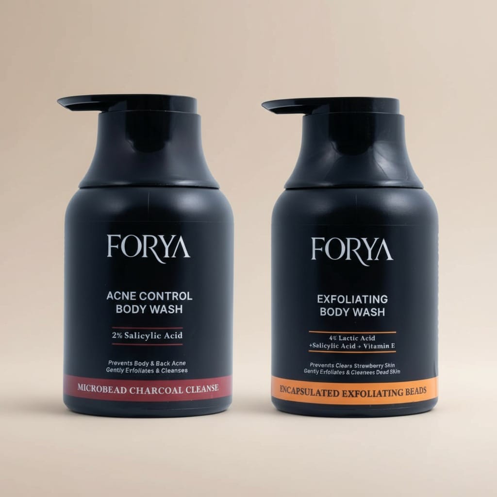 FORYA - Smooth & Spotless Combo (Acne Control Body Wash - 250ml + Exfoliating Body Wash - 250ml ) - image 1