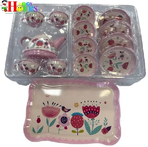 Pink TEA Set 15pcs Toy - image 2