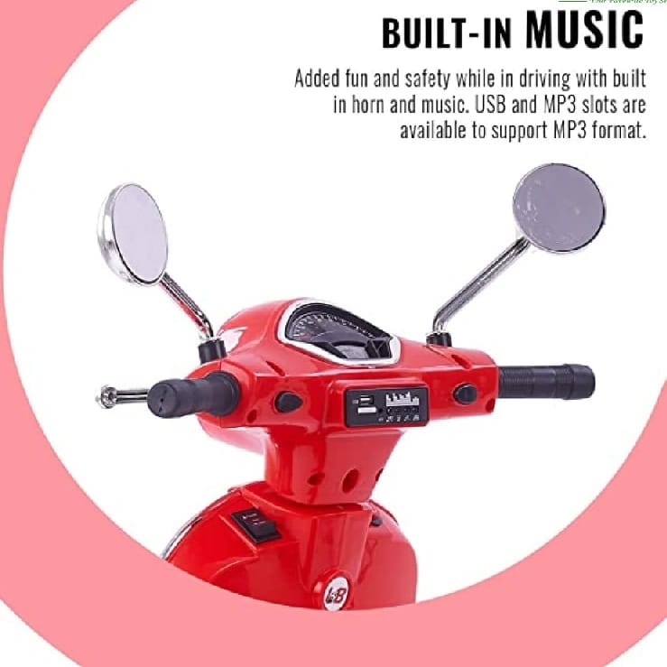 Real Vespa Scooter JS618 Baby Toy - image 2