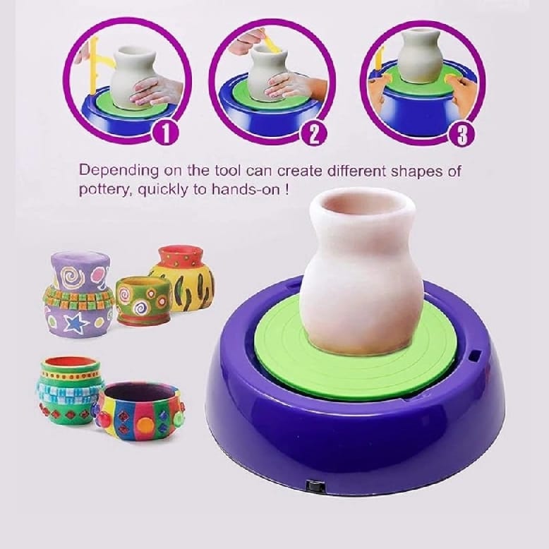 POTTERY WHEEL CLAY DIY TOY FOR CHILDREN - image 3