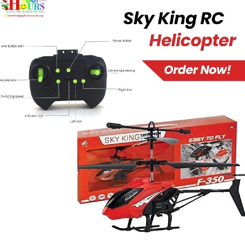 REMOTE CONTROL HELICOPTER TOY WITH RECHARGEABLE BATTERY - image 1