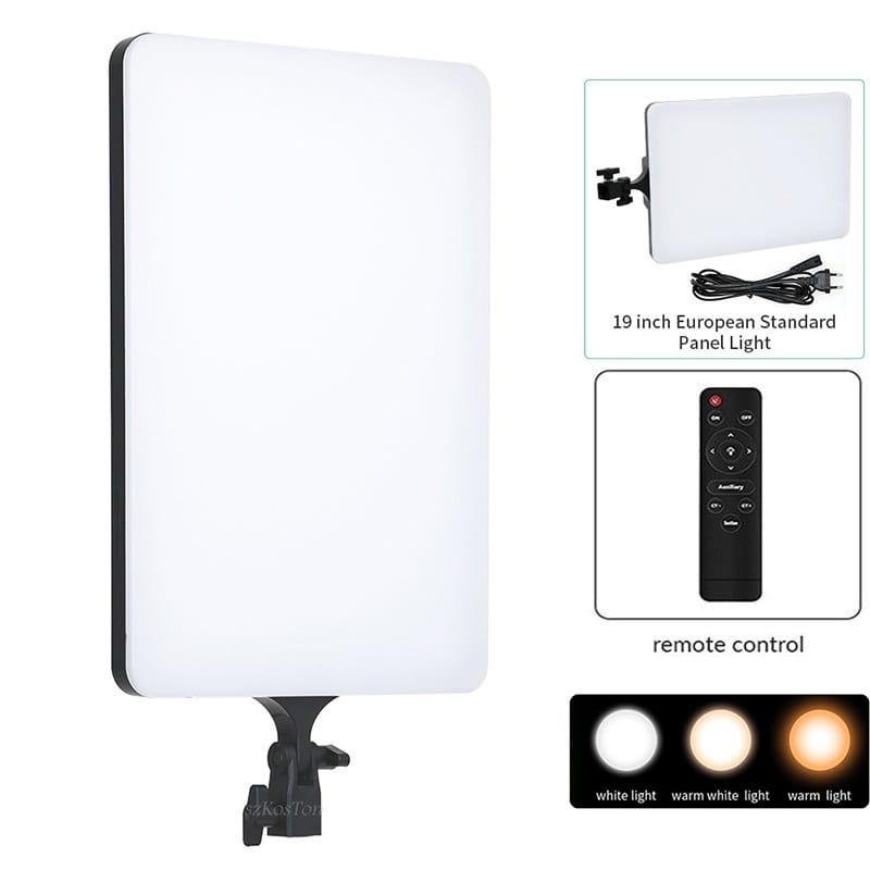 RL-19 And RL-24 LED Video Light Panel Light With Tripod Square Diffuser Light With Stand Photography Lamp - image 4