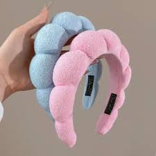 Puffy Makeup Spa Headband For Women Soft Sponge Hair Band For Girls Skincare Face Wash And Hair Accessories - image 5