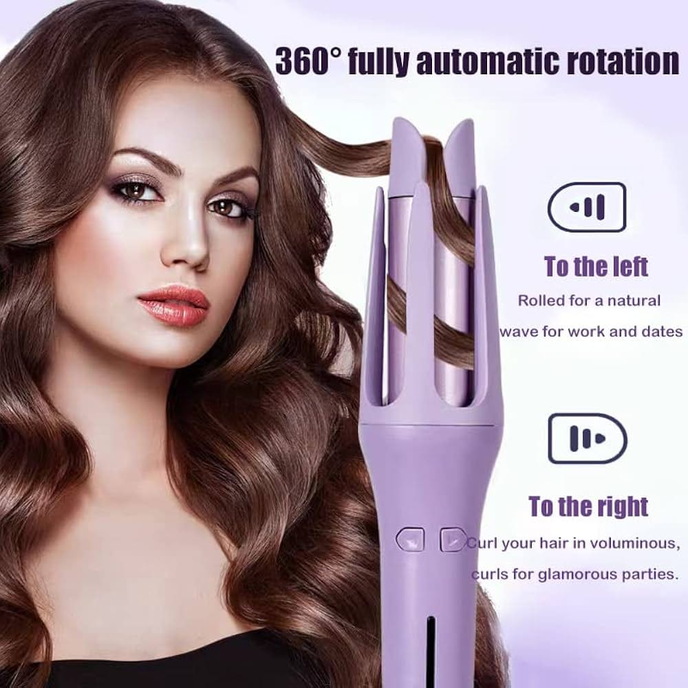 Automatic Hair Curler With LED Display, Perfect Rotation, Temperature Control, No Tangle - image 3
