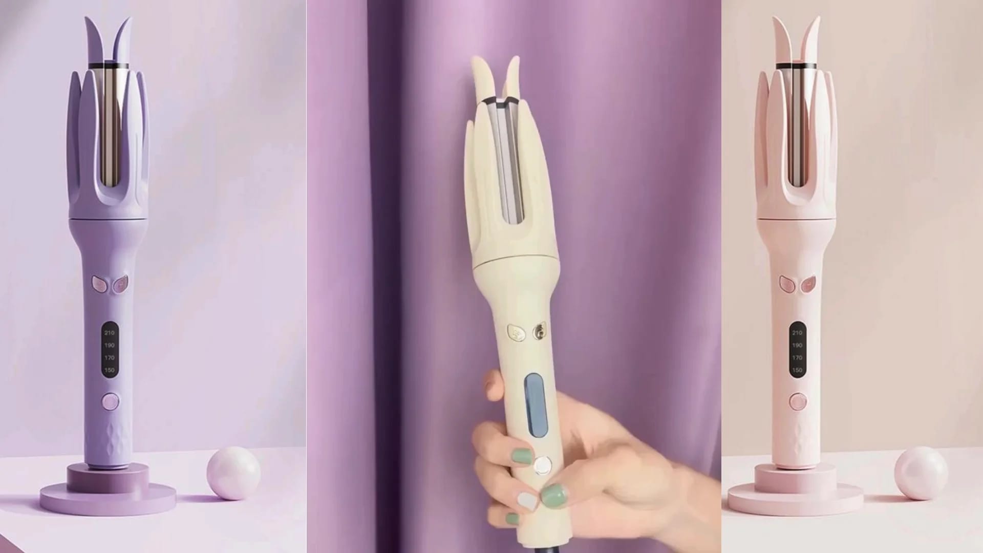 Automatic Hair Curler With LED Display, Perfect Rotation, Temperature Control, No Tangle - image 5