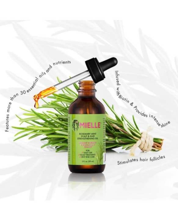 Mielle Organics Rosemary Hair Oil For Hair Growth Mint Scalp & Hair Strengthening Oil For All Hair 59 ML - image 3