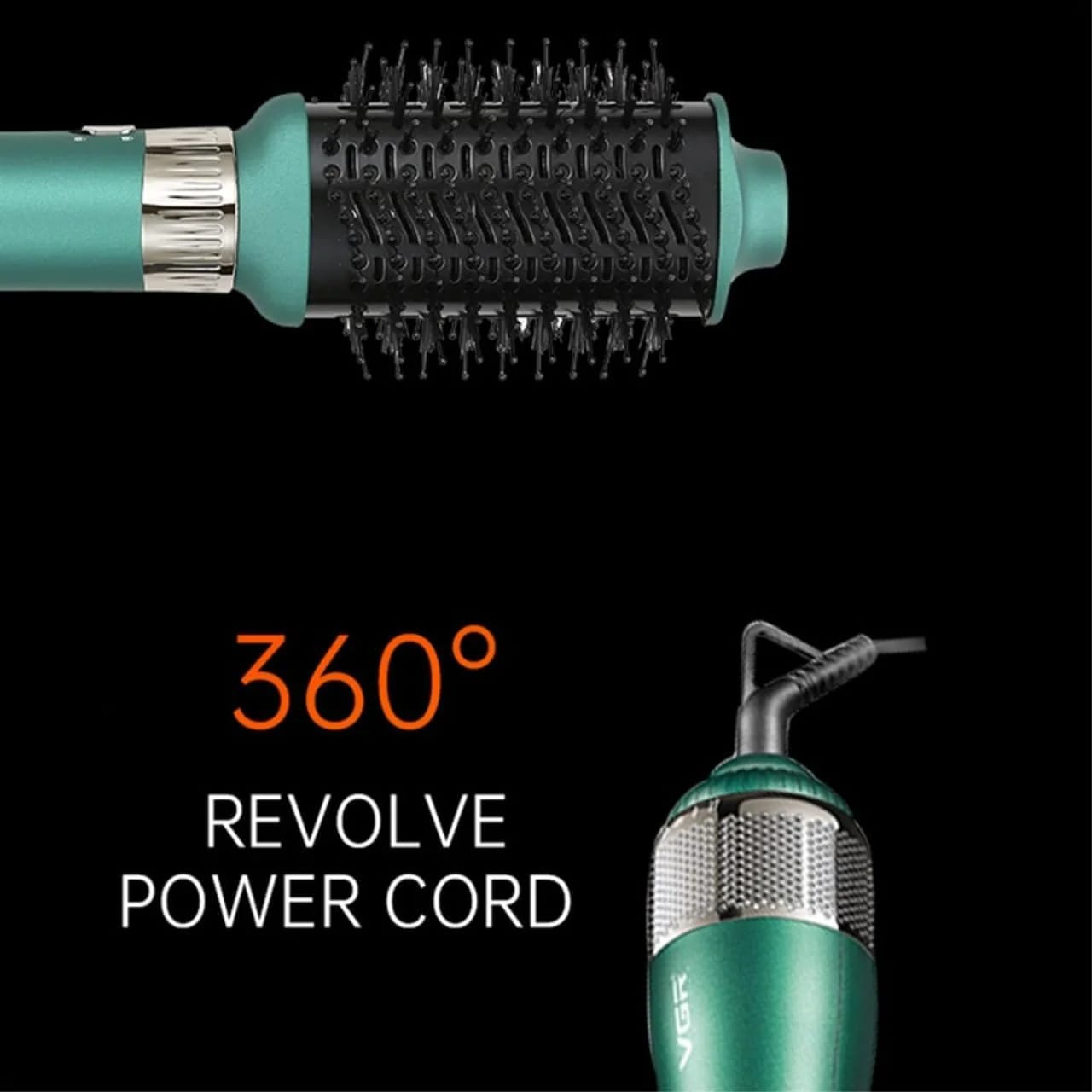VGR V-493 4 In1 Dryer Styler Power Cord Hot Air Brush Comb Professional Electric Hair Straightener - image 1