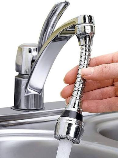 Stainless Steel Flexible Faucet Sprayer Jet Water Saver Tap Filter Extender - image 1