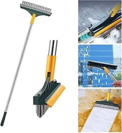 2 In 1 Floor Scrub Brush, V-Shaped Floor Scrub Brush With Long Handle, Bathroom Shower Crevice Cleaning - image 4