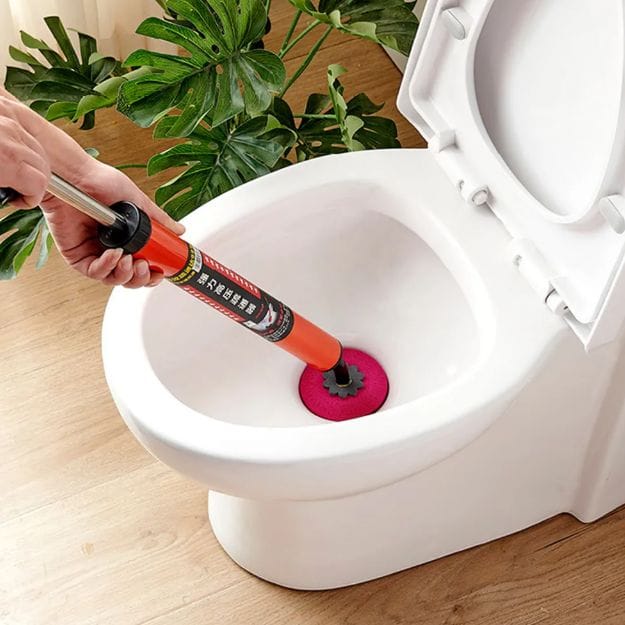 Air Drain Cleaner Multifunctional High Pressure Toilet Plunger Durable Strong Resilience Toilet Pipe Plunger Convenient Sewer Dredging Plunger Kitchen Sink - image 3